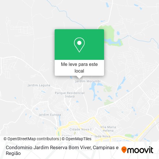 Condomínio Jardim Reserva Bom Viver mapa