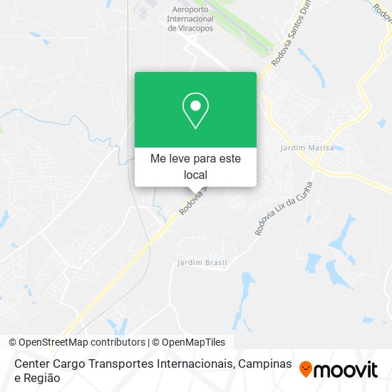 Center Cargo Transportes Internacionais mapa