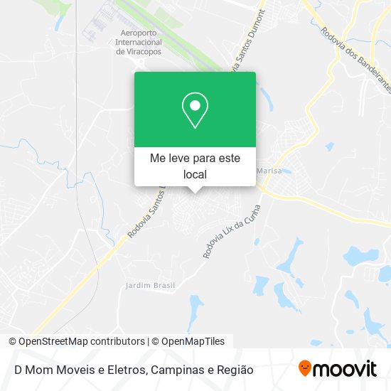 D Mom Moveis e Eletros mapa