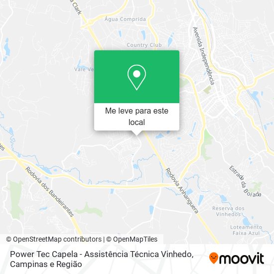 Power Tec Capela - Assistência Técnica Vinhedo mapa