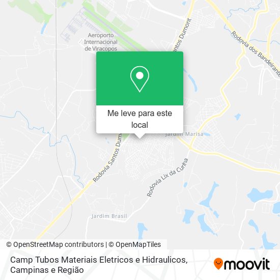 Camp Tubos Materiais Eletricos e Hidraulicos mapa