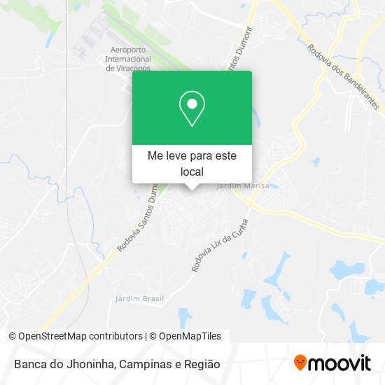 Banca do Jhoninha mapa