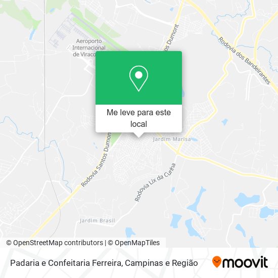 Padaria e Confeitaria Ferreira mapa