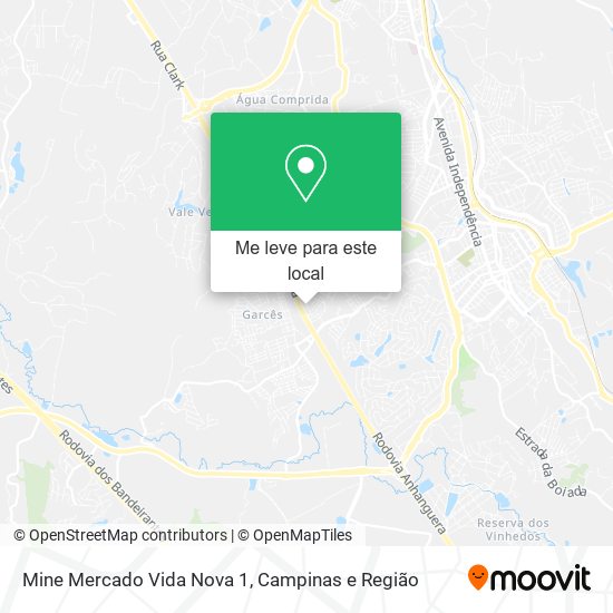 Mine Mercado Vida Nova 1 mapa