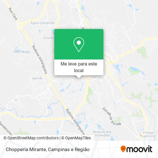 Chopperia Mirante mapa