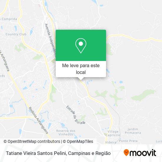 Tatiane Vieira Santos Pelini mapa