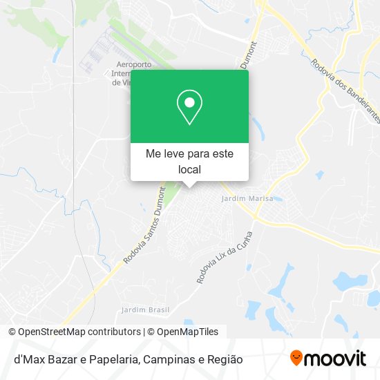 d'Max Bazar e Papelaria mapa