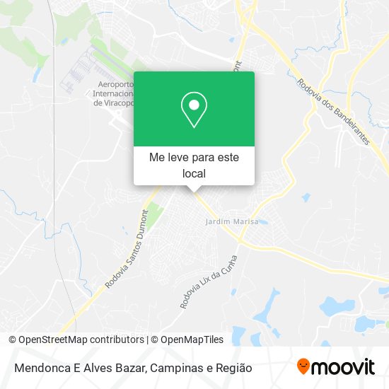 Mendonca E Alves Bazar mapa