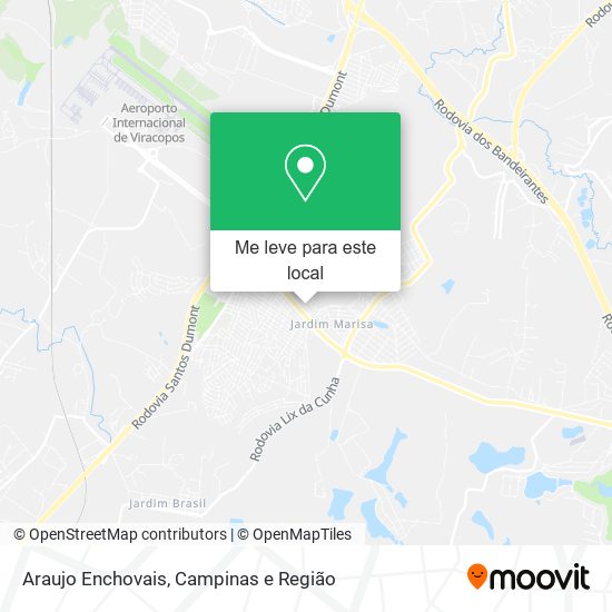 Araujo Enchovais mapa