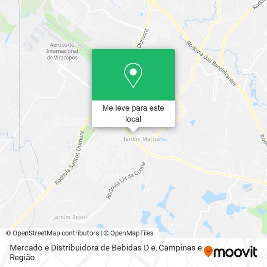 Mercado e Distribuidora de Bebidas D e mapa