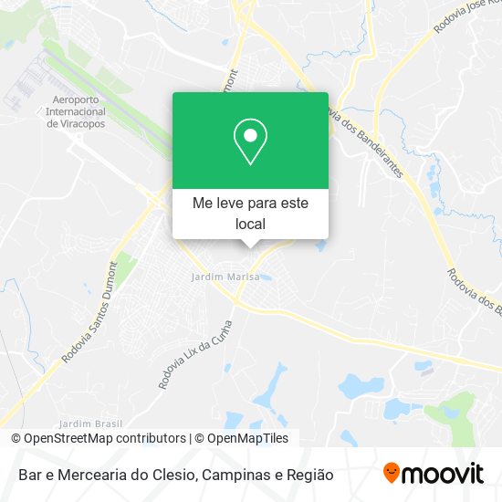 Bar e Mercearia do Clesio mapa