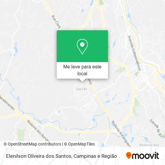 Elenilson Oliveira dos Santos mapa