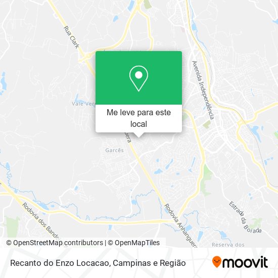 Recanto do Enzo Locacao mapa