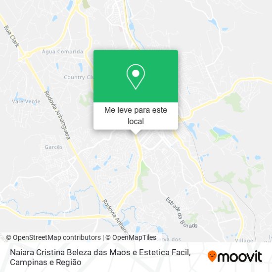 Naiara Cristina Beleza das Maos e Estetica Facil mapa