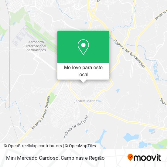 Mini Mercado Cardoso mapa