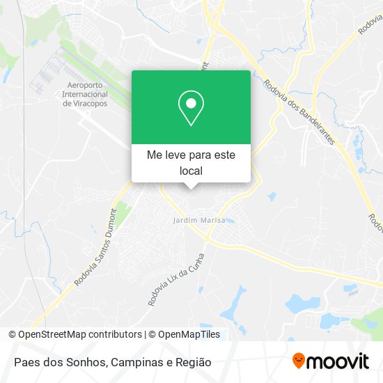 Paes dos Sonhos mapa