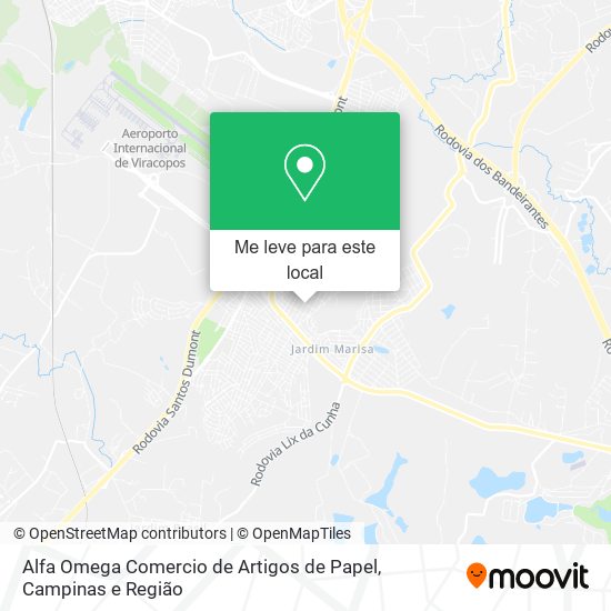 Alfa Omega Comercio de Artigos de Papel mapa