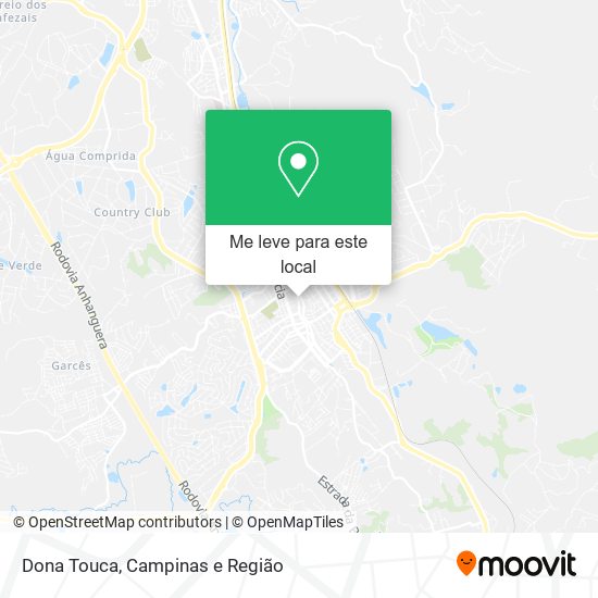 Dona Touca mapa