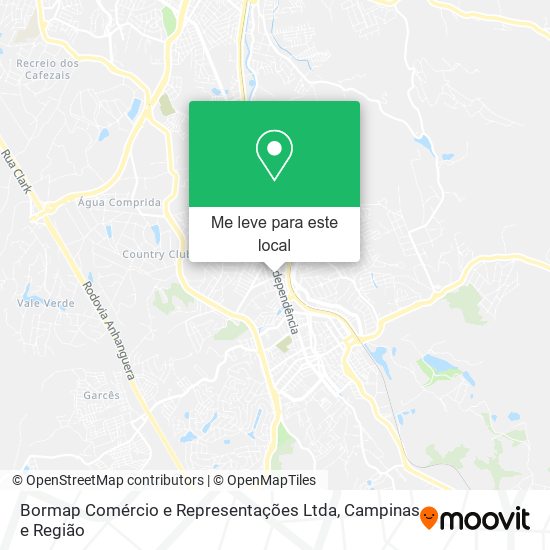 Bormap Comércio e Representações Ltda mapa