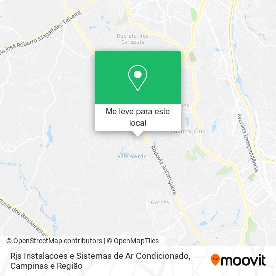 Rjs Instalacoes e Sistemas de Ar Condicionado mapa