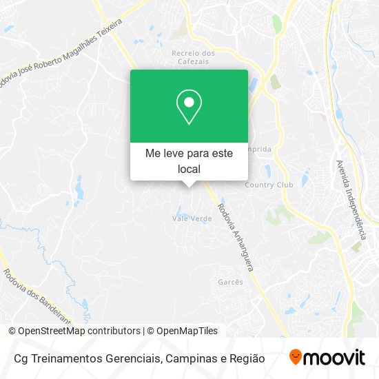 Cg Treinamentos Gerenciais mapa