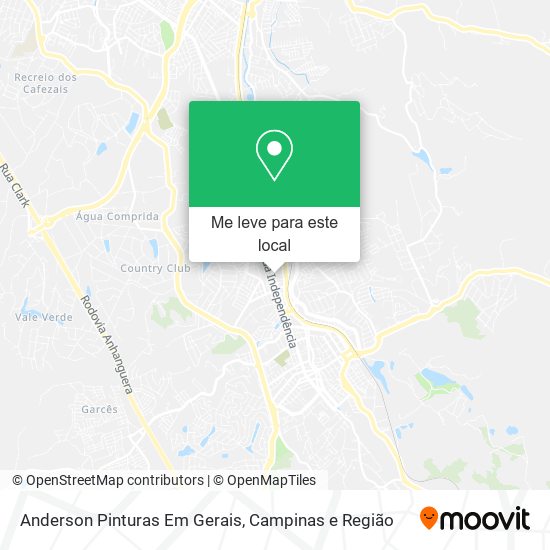 Anderson Pinturas Em Gerais mapa