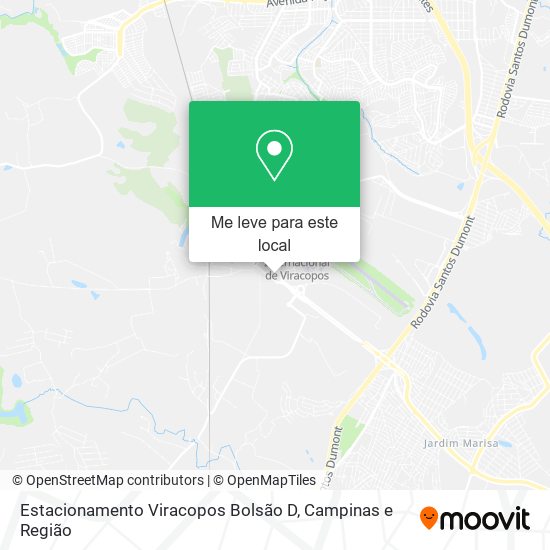 Estacionamento Viracopos Bolsão D mapa