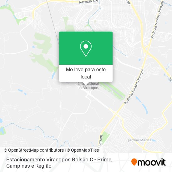 Estacionamento Viracopos Bolsão C - Prime mapa