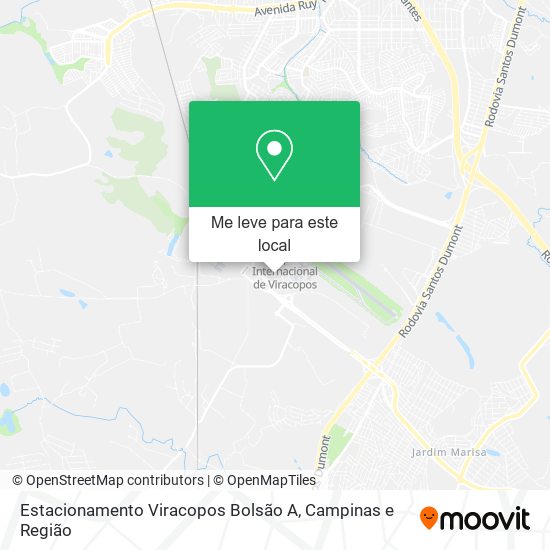 Estacionamento Viracopos Bolsão A mapa