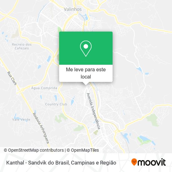 Kanthal - Sandvik do Brasil mapa
