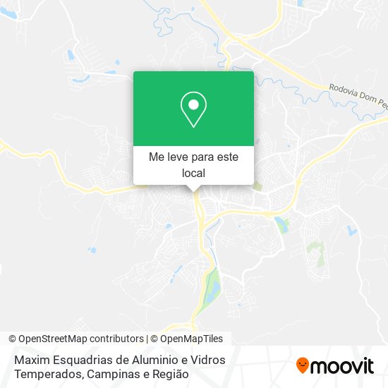 Maxim Esquadrias de Aluminio e Vidros Temperados mapa