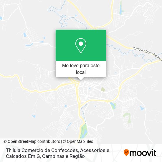 Thilula Comercio de Confeccoes, Acessorios e Calcados Em G mapa