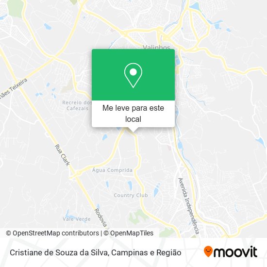 Cristiane de Souza da Silva mapa