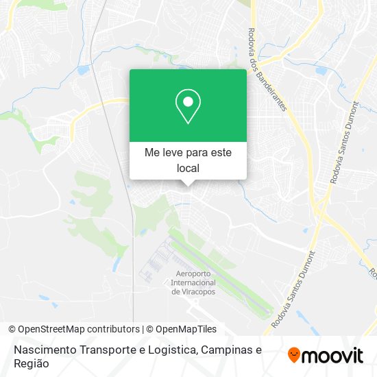 Nascimento Transporte e Logistica mapa