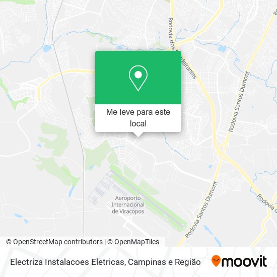 Electriza Instalacoes Eletricas mapa