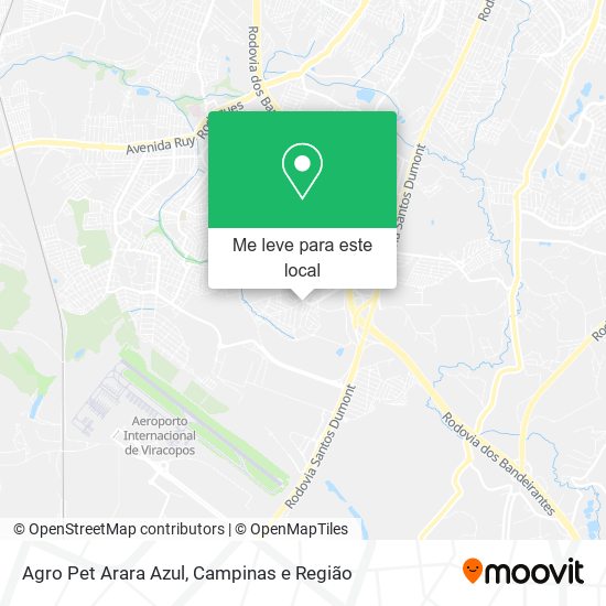 Agro Pet Arara Azul mapa