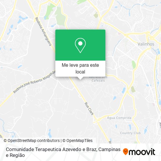 Comunidade Terapeutica Azevedo e Braz mapa