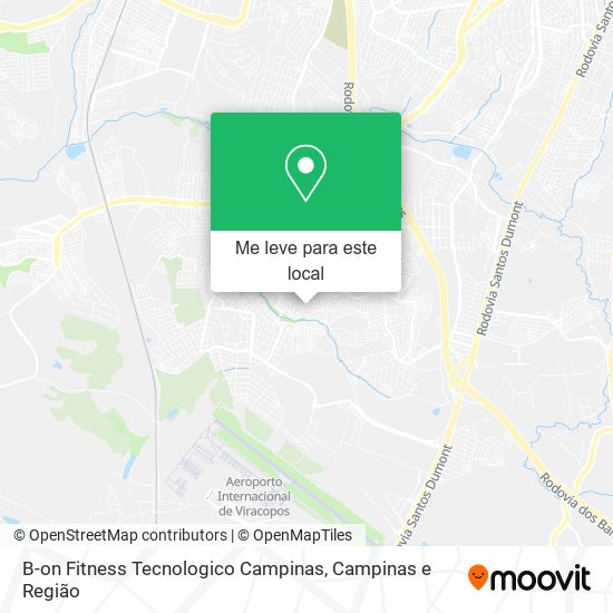 B-on Fitness Tecnologico Campinas mapa