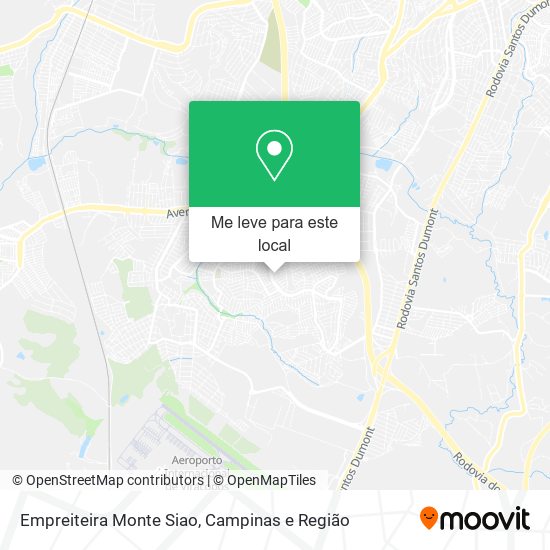 Empreiteira Monte Siao mapa