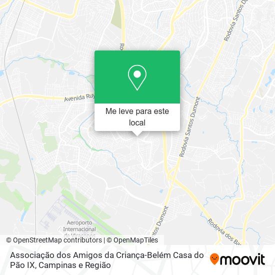 Associação dos Amigos da Criança-Belém Casa do Pão IX mapa