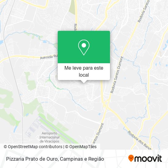 Pizzaria Prato de Ouro mapa