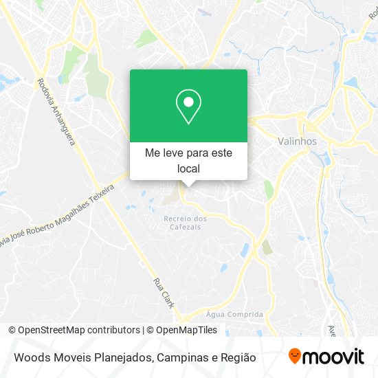 Woods Moveis Planejados mapa