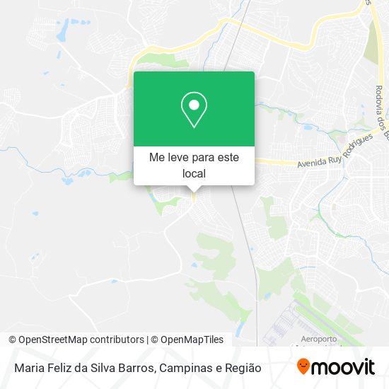 Maria Feliz da Silva Barros mapa