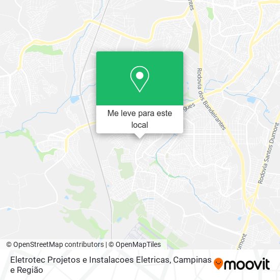 Eletrotec Projetos e Instalacoes Eletricas mapa