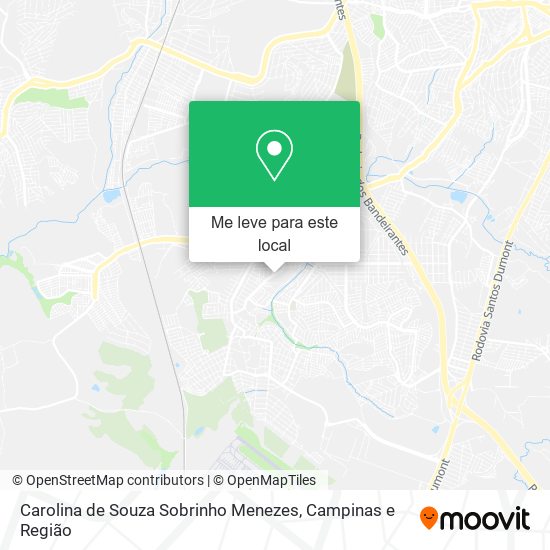 Carolina de Souza Sobrinho Menezes mapa