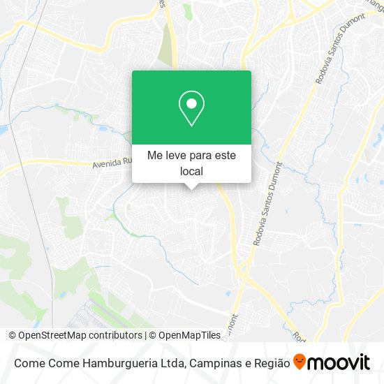 Come Come Hamburgueria Ltda mapa