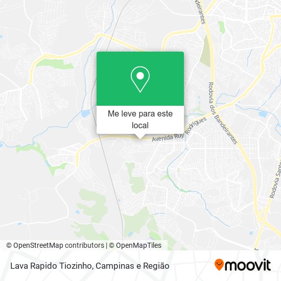 Lava Rapido Tiozinho mapa