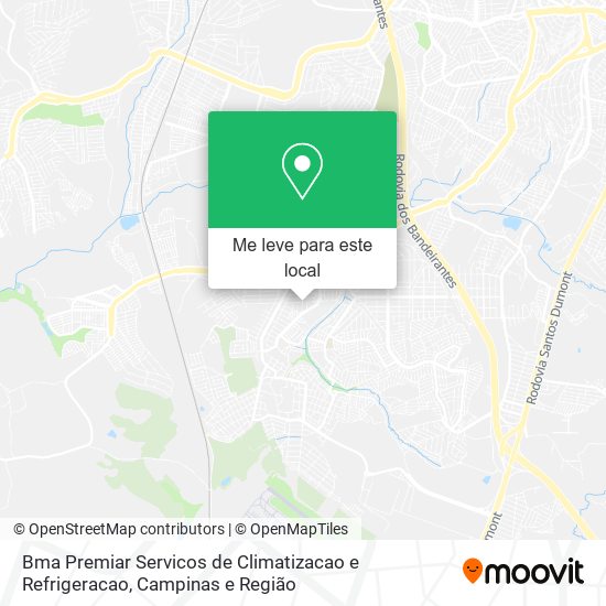 Bma Premiar Servicos de Climatizacao e Refrigeracao mapa
