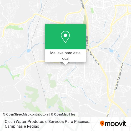 Clean Water Produtos e Servicos Para Piscinas mapa