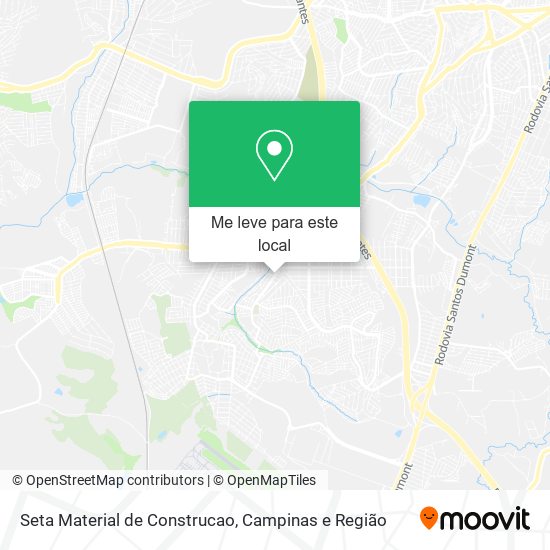 Seta Material de Construcao mapa